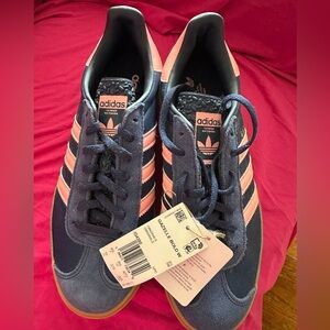 adidas Gazelle Bold Navy & Pink Women's Athletic Sneakers
